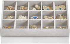Vlando 15 Grids Jewelry Tray, Small