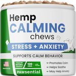 Pawsential Advanced Dog Calming Chews - Anxiety Relief Treats w/Melatonin + Valerian Root - Calm & Sleep Aid Bites - Stress Relief During Fireworks Storms Separation - Anti Anxiety & Aggression Pill