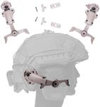 Tigrett Outdoor ARC Rail Adapter for Helmets - Fits Ops-Core, FAST, ACH, MICH, AMP Arms, Howard Leight Earmuffs (Howard Leight Impact Sport, Flat Dark Earth) - Secure & Durable Tactical Mount