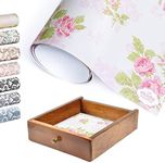 Elodie Essentials Scented Drawer and Shelf Liners - Vintage Charm - Six (6) Large 14 x 19½ Inch Sheets - Non-Adhesive Paper Sheets for Closet Shelves and Dresser Drawers - (Vintage Rose)