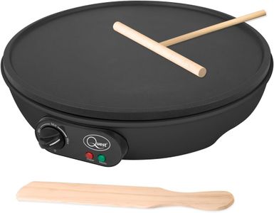 Quest Electric Pancake & Crepe Maker – Extra Large Non-Stick Surface with Utensils