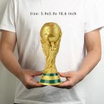 flysclean 2022 World Cup Replica Trophy in Display Case, Resin Sculpture, Own a World Soccer's Biggest Prize (10.6 inch)