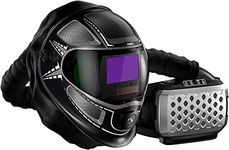 ANDELI Welding Helmet with Light,Panoramic 180° Large Viewing Powered Air Purifying Respirator Auto Darkening Welding Helmet