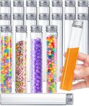 Berenti 20 PCS Plastic Test Tubes with Caps (115 ml) - 1.2×7.4 Inches/30×188 mm Gumball Tubes as Storage Containers for Candy, Beads, Powder – Clear Test Tube for Sample Testing, Home & Party Décor