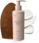 VITA LIBERATA, Fabulous Gradual Tanning Lotion 400ml & Dual Sided Self Tanner Mitt, Super Hydrating Hyaluronic Acid, Designed for Face & Body, Buildable Formula, Streak Free, Lasting Finish