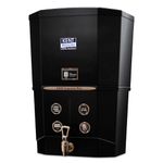 KENT Supreme Plus Alkaline+Copper RO WaterPurifier | RO+UV+UF+Alk +Cu+TDSControl+UV LED Tank|Advanced ROTech for SabseShudh Paani |Auto Flush| 8L|20LPH | Ideal for Borewell/Tanker/MunicipalWater|Black