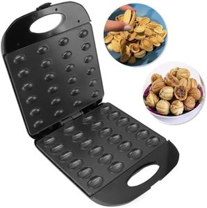 Electric Walnut Cake Maker, Automatic Mini Nut Waffle Bread Machine Sandwich Iron,Toaster Baking Breakfast Pan Oven