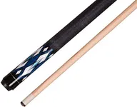 58" 2 Piece Hardwood Canadian Maple Pool Cue Billiard Stick W Irish Wrap Choose 18-21 Oz Blue White (21)