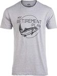 My (Fishing) Retirement Plan | Funny Fish Pole Humor Fisherman Men Joke T-Shirt-(Adult,2XL) Sport Grey