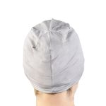 Jasmine Silk Bamboo Sleep Cap - Suitable for Chemo & Hair Loss - Cardani Chemo Cancer Hat (Grey)