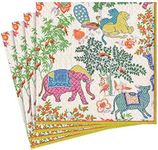 Entertaining with Caspari 20-Pack Le Jardin De Mysore Luncheon Napkins