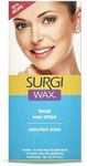Surgi Wax Facial Wax Strips - Mess-Free Facial Hair Removal for Women, At-Home Waxing Kit, Assorted Sizes
