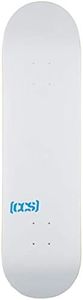 [CCS] Logo Skateboard Deck White 8.00"