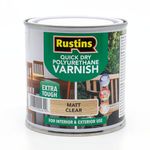 Rustins Quick Dry Polyurethane Varnish Matt Clear 250ml