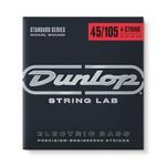 Dunlop DBN45105 Nickel Wound Bass Strings, Medium.045–.105, 4 Strings/Set