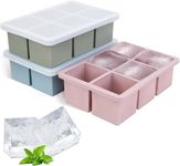 Large Silicone Ice Cube Tray 3Pack,