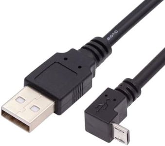 ChenYang USB 2.0 to Micro USB 90 Degree Down Angled Data Charge Extension Cable 1.0M