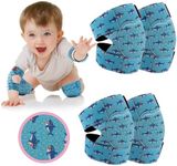 2 Pairs Baby Knee Pads for Crawling Adjustable Knee Pads Toddler Crawler Knee Protector for Infant Girl Boy Crawling