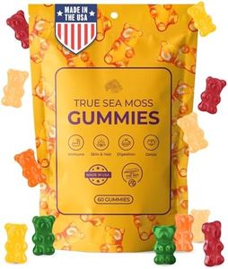 Sea Moss Gummies for Adults & Kids (Age 3+) – Irish Sea Moss + Burdock Root + Bladderwrack – 60 Vegan Gummies, Natural Ingredients, Supports Immune, Skin & Hair Health, Detox – Made in USA (Pack 1)