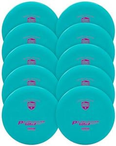 Discmania Flex 1 D-Line Putter Pack (10-Pack) | Beginner Disc Golf Putter Set | Softer Grippy Base Plastic | Straight Flight & Comfortable Grip | Perfect for Practice Putting | Colors May Vary