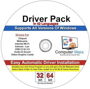 9th & Vine Compatible Driver Pack Dvd for Windows 10, 8.1, 8, 7, Vista, XP in 32/64 Bit for Most Computers and Laptops