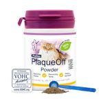 ProDen Plague Off Powder for Cats, 100% Natural Tooth Care Powder, Protects Against Bad Breath, Helps with Tartar and Plaque, Pack of 1 - 40g