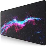 TITANWOLF - XXL Speed Gaming Mouse Pad Mouse Mat - Extra Large 900 x 400 x 3mm - Water-Resistant Mousepad with Non-Slip Rubber Base - Smooth Cloth Surface – STARS