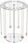 Ausalivan Acrylic Necklace Holder,Jewelry Rotating Organizer Stand For The Girl's Room,Small Necklace Display Hanger Rack,Necklace Storage Hanging,Jewelry Necklace Tree