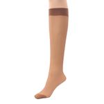 Britwear 6 x Ladies/Women 100% Nylon Knee High Pop Socks with Comfort TopHosiery Size:One Size: Regular Exact Colour:Mink Appearance:15 Denier Appearance