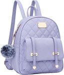 Flesia Stylish Front Embroidery Backpack for Women | Backpack For Girls | Gift For Girls | Rakhi Gift For Sister (Baby Purple)