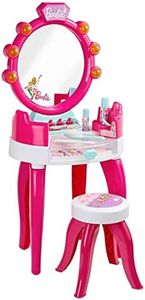 Theo Klein 5328 Salone di Bellezza Barbie con Luce e Suono, RiPiani girevoli e Specchio, con Numerosi Accessori, Giocattolo per Bambini a Partire da 3 Anni