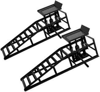 2 Pack Hydraulic Car Ramps 6T 12000lbs,Low Profile Truck Lift Service Ramps for Oil Changes,Truck Trailer Garage,for Home Garage,Vehicle Auto Garage Repair