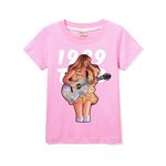 Kids Cotton T-Shirt Cloth Girl Boy Short Sleeve Girls Tee for 3-13 Years (Pink,9-10 Years,9 Years,10 Years)