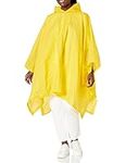 totes Hooded Rain Poncho, Yellow, One Size