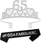 65th Birthday Sash, 65th Birthday Tiara, 65th Birthday Decorations for Her, 65th Birthday, 65th Birthday Tiara for women,