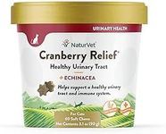 NaturVet Cranberry Relief Plus Echinacea for Cats, 60 ct Soft Chews, Made in The USA with Globally Source Ingredients