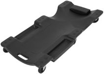 Garvee 40" Plastic Rolling Automotive Garage/Shop Creeper,350 Lbs Blow Molded Ergonomic HDPE Body Low Profile Mechanic Creeper with Padded Headrest, Dual Tool Trays and 6 Casters