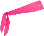 Halo Headband Sweatband Tie Bright Pink