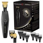 Remington Beard Trimmer & Trimmer, Gentle Shave, 30mm T-Blade + 8 Accessories, Precise Skin Shaving, 100% Water Resistant, Lithium Battery, MB7000