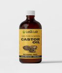 Organic Castor Oil, Cold-Pressed,(500ML GLASS BOTTLE) Hexane Free, Castor oil for Hair Growth, Eyebrows, Eyelashes and Protects Dry Skin, Unrefined,