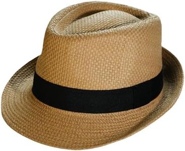 Straw Fedora Hats for Men Women Trilby Fedora Hat Roll Up Hats 1920s Short Brim Panama Hats Large Natural