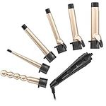 Curling Iron, 6-in-1 Curling Wands,