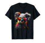 Koala Sunglasses Colourful Animal Design Art Animal Koala T-Shirt