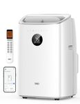 DREO Portable Air Conditioners, 8000 BTU ASHRAE (5000 BTU DOE) Smart AC Unit for Bedroom with Drainage-free Cooling, 45dB Quiet, APP/Voice/Remote, Portable AC for Room Indoors, AC318S