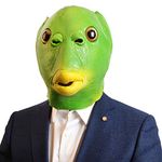 CreepyParty Fish Mask Animal Latex Full Head Realistic Masks Fancy Dress for Halloween Carnival Costume Party