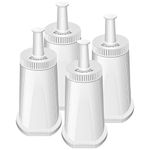 4 Pack of BES008 Water Filter Compatible with Sage Coffee Machine & Sage Barista SES 990/980/500/878/875/880/920/810, Compare to # BES008WHT0NUC1