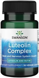 Swanson Luteolin Complex w/Rutin - Brain Support Supplement Promoting Memory, Mood & Cognitive Health - Natural Formula to Help Maintain Nervous System - (30 Veggie Capsules)