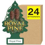 LITTLE TREES Air Fresheners Car Air Freshener. Hanging Tree Provides Long Lasting Scent for Auto or Home. Royal Pine, 24 Air Fresheners