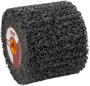 Abrasive Drawing Wheel Surface Conditioning Tool 40 Grit 120 x 100 x 19 mm Wire Drawing Polishing Burnishing Wheel for Wood Metal Surface Polishing 4.7"x 4"