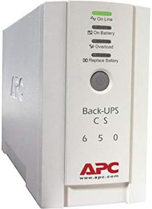 APC by Schneider Electric Back-UPS CS - BK650EI - Uninterruptible Power Supply 650VA (4 Outlets IEC, Surge protected)